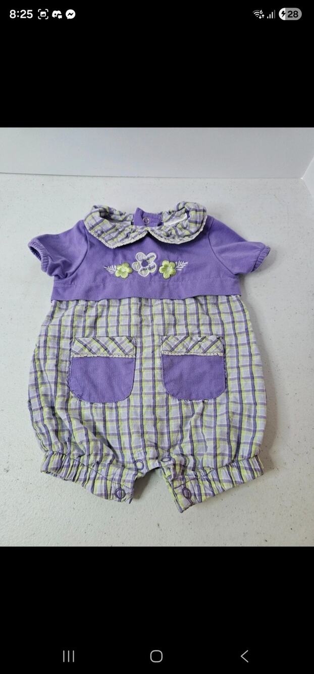 Vintage 90s Y2K Simply Basic romper size 0-3M
